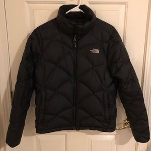 Women’s The North Face down jacket, black, size medium EUC